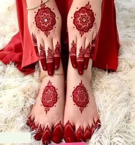 Instant red henna mehndi - instant,