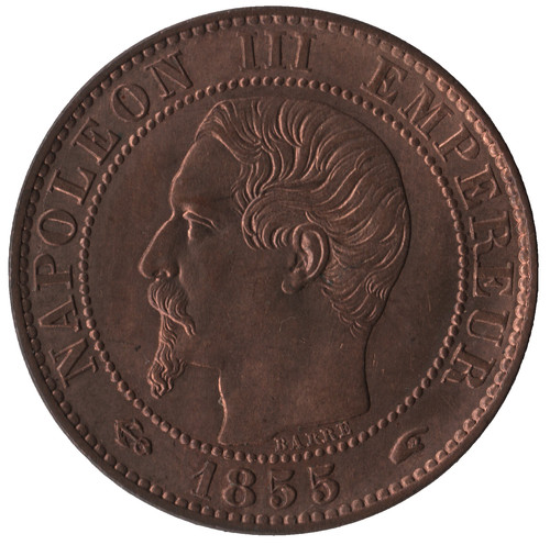 1855 france centimes - centimes, –