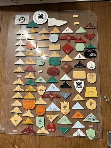 Vintage rally car badges - vintage,