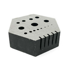 Riveting Hexagonal Stake for Drilling Staking Small Parts 15 Holes/ 5 Serrations