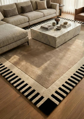 Hand tufted wool area rug - wool,