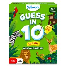 Guess in 10 Animal Kingdom Card Game for Kids, Fun Travel Gift for Ages 3-6