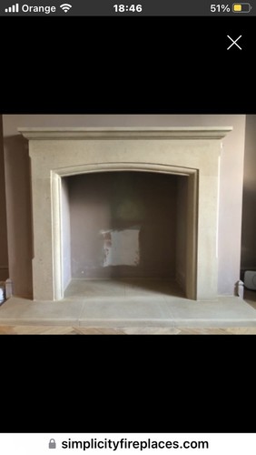 Bath stone fireplace the fire - stone,