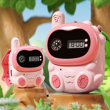 Set of 2 Kid Walkie Talkie Watch Rechargeable W/ Compass for Outdoor Toy Gift UK