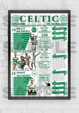Celtic FC Honours/History to 2025- Memorabilia/Collectable/Great Gift #257