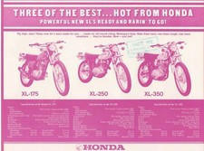 1973 HONDA XL175 XL250 XL350