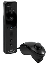 Wii - Original Remote Motion Plus + Nunchuck Controller Black