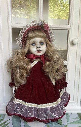 Ooak creepy cute porcelain - creepy,