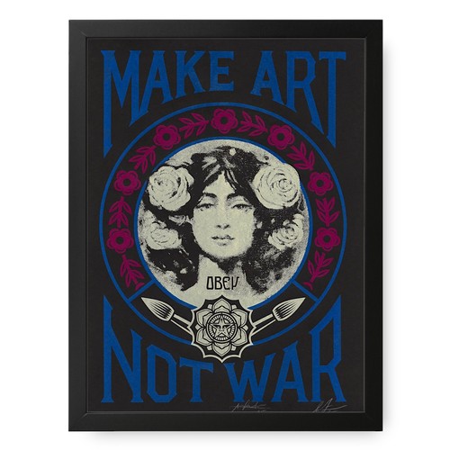 Make art not war painting - make, by