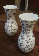 Pair of Royal Albert Vases 100