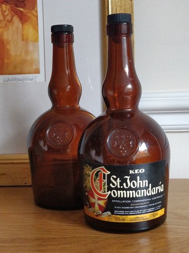 Two decorative wine bottles - decorative,