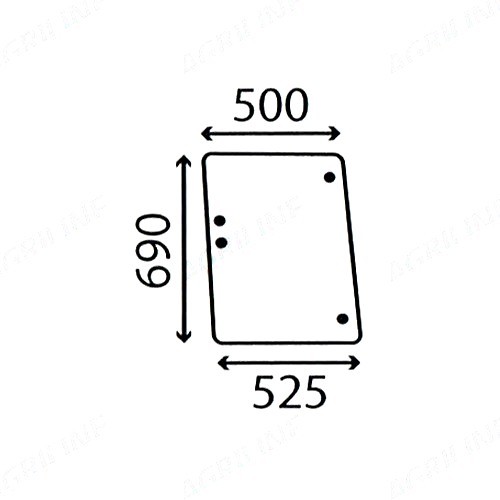Side window glass for - glass,