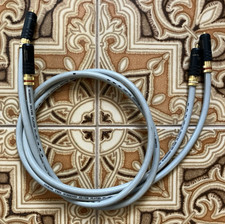 Ixos IS101 Twin Screened Silver Plated Phono Cable / RCA Interconnect 1m - WBT