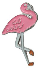 Pink Flamingo Pin Badge Bird