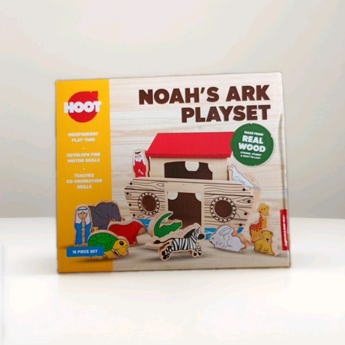 Wooden toy hoot noah ark - toy,,
