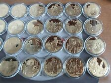 1974 John Pinches Churchill Centenary Trust Silver Proof Gold Plated 26g Medals