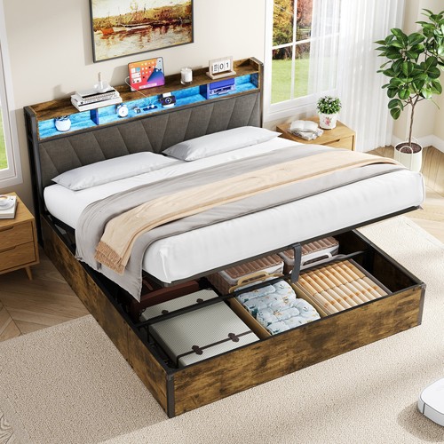 Wooden ottoman bed - wooden,