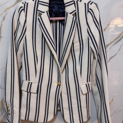 Zara ecru and navy - ecru,
