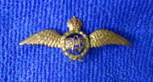Vintage brass enamel raf royal - vintage,