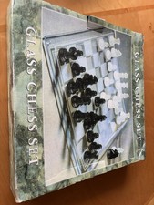 Glass Maxim Chess Set with