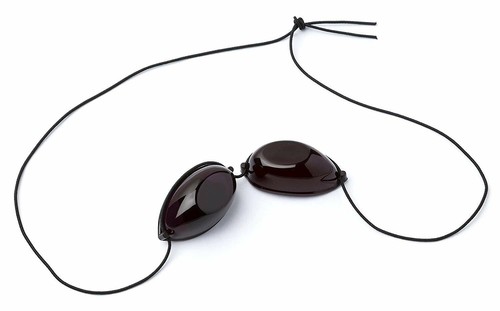 Sunbed eye protection goggles - protection,