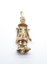 9ct Gold Clown Pendant