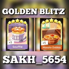 Souffle & Masala Dabba :- Golden Blitz Mono_Poly_Go Sticker :-