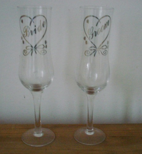 Bride and groom champagne - bride,