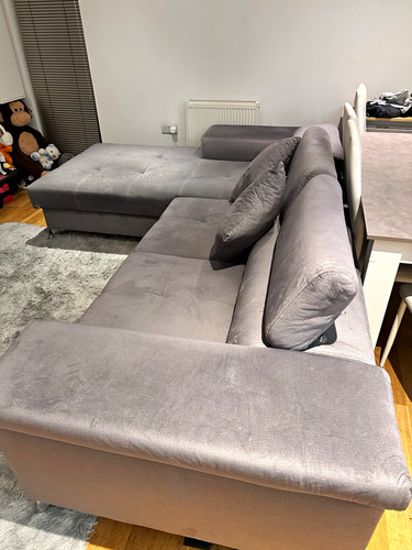Handmade grey velvet shape - handmade,