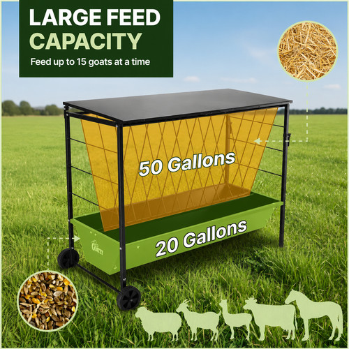Portable large capacity hay - large,
