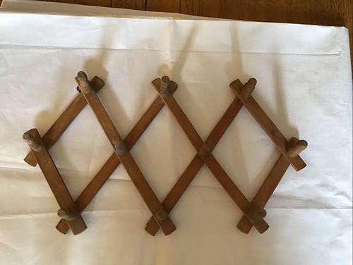 Vintage wooden folding coat - vintage,