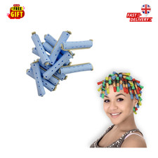 MR Perm Rods (1.6x9cm) Natural Long Short Hair PermRods with Elastic Rubber-5609
