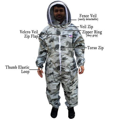 Snow camouflage beekeeper full - snow,