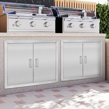 Silver Stainless Steel Double