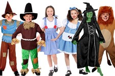 KANSAS KIDS SCHOOL BOOK / FILM CHARACTER DOROTHY SCARECROW LION WITCH COSTUME