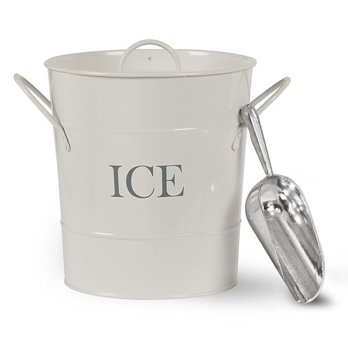 Ice bucket with lid tongs - ice,