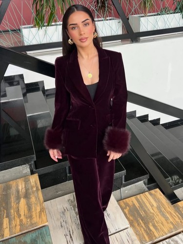 Zara velvet blazer with - blazer,