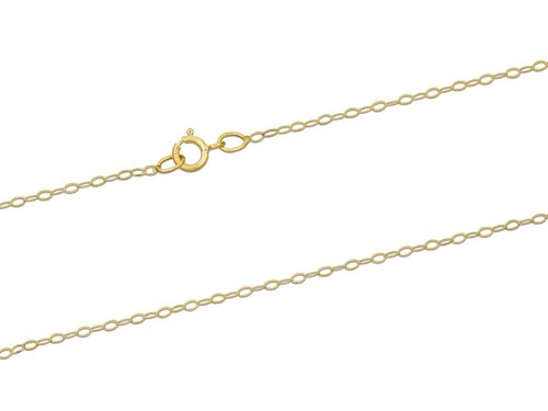 9ct gold trace chain - trace,