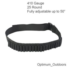 25 Round 410 Gauge Shotgun Cartridge Shell Belt Ammo Holder Hunting GA