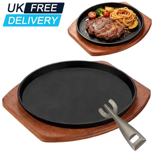 Cast iron sizzle platter - 10",