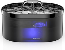 Pet Water Fountain 2.2L Automatic Dog Drinking Fountain Filtered Cat Water Bowl