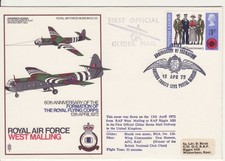 GB Stamps RAF Souvenir Cover WEST MALLING Airspeed Horsa, 60th Anniv. RFC 1972