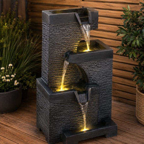 Slate effect drop garden - slate,