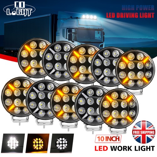 Round led light white - 9",