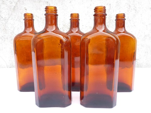 Old brown medicine - 5, glass