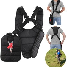 Adjustable Shoulder Harness Strap For Garden Brush Cutter Trimmer Strimmer Black