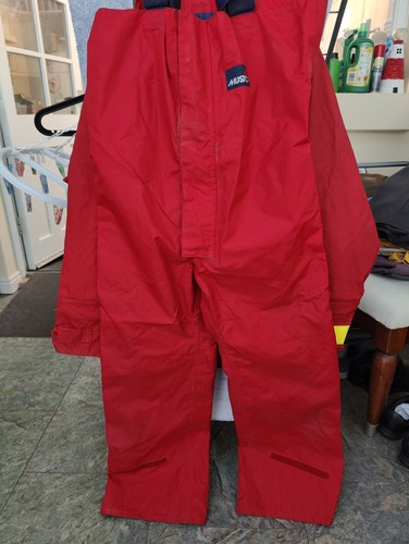 Musto red sailing salopettes - musto, /