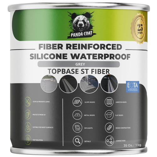 Waterproof grey roof sealant - grey,