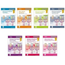 Kewtech Electrical 18TH EDITION Certificate Book TC1 TC2 TC3 TC4 TC5 TC6 TC7 TC8