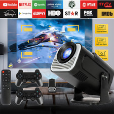 Projector 5G 4K Smart HD LED WiFi Bluetooth HDMI USB Android Office Home Theater